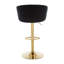 Tabouret tournant à hauteur réglable avec structure en métal-109264315