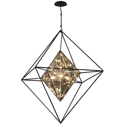 Epic 30" 8-Light Hand-Worked Iron Chandelier