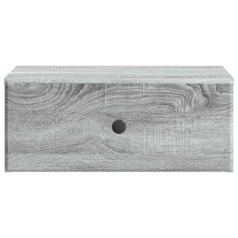 49cm W Manufactured Wood Bedside Table, Grey Sonoma