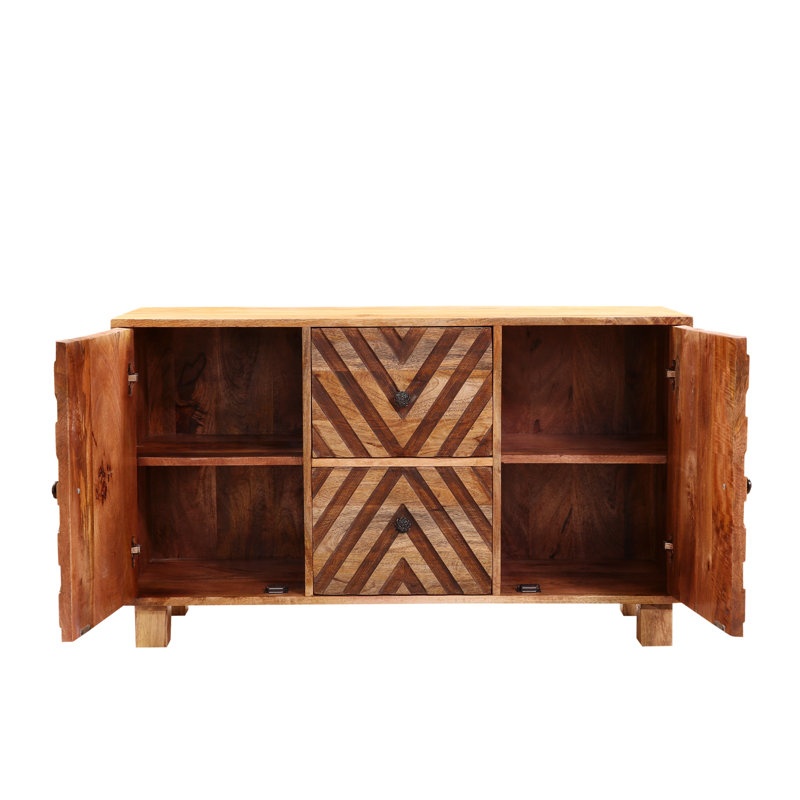 Chiavary 120cm Solid Wood Sideboard