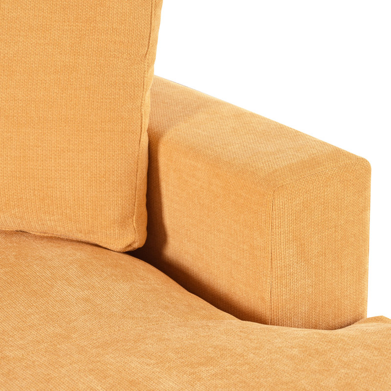 Siège confortable surdimensionné de 53,5 po x 70,9 po - Structure, pieds en bois massif, tissu doux, design classique, chaise relax 53,5 po x 70,9 po, élégance et style relaxant
