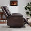 Fauteuil inclinable surdimensionné en similicuir de 48,43 po avec massage 8 points, chaleur lombaire, ports USB et Type-C-1790722345