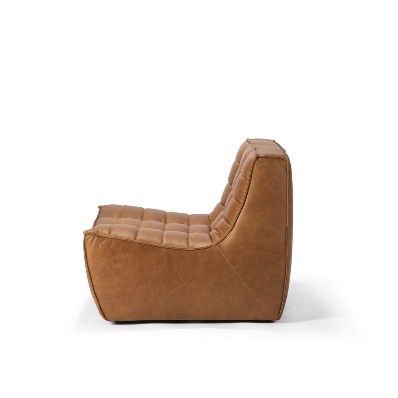 Armless Chair, Light Brown