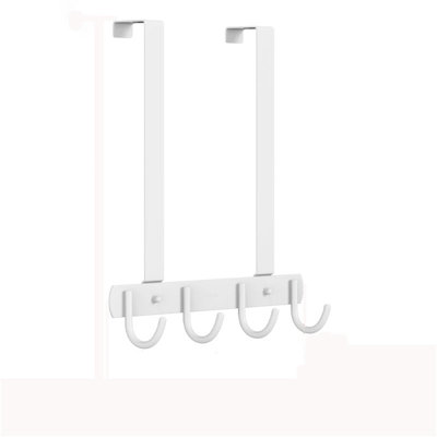 Stainless Steel Over-The-Door Hook Rack