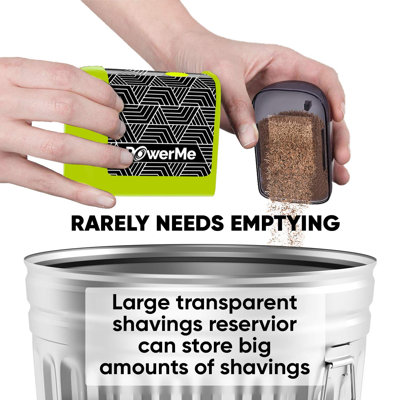 PowerMe Electric Pencil Sharpener - Battery Powered For Colored Pencils, Ideal For No. 2
