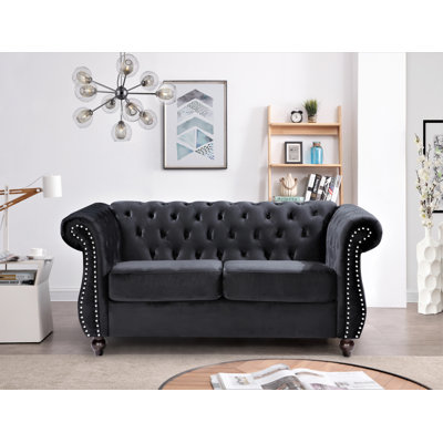 Chesterfield 67.6'' Velvet Loveseat