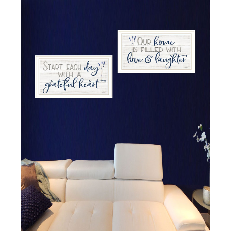 "Grateful Heart" par Trinie, art mural pour le salon, reproduction d'art mural pour la maison, Blanc