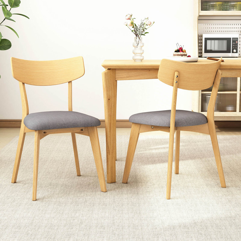 Chaises de salle à manger rembourrées Mid-Century, 2