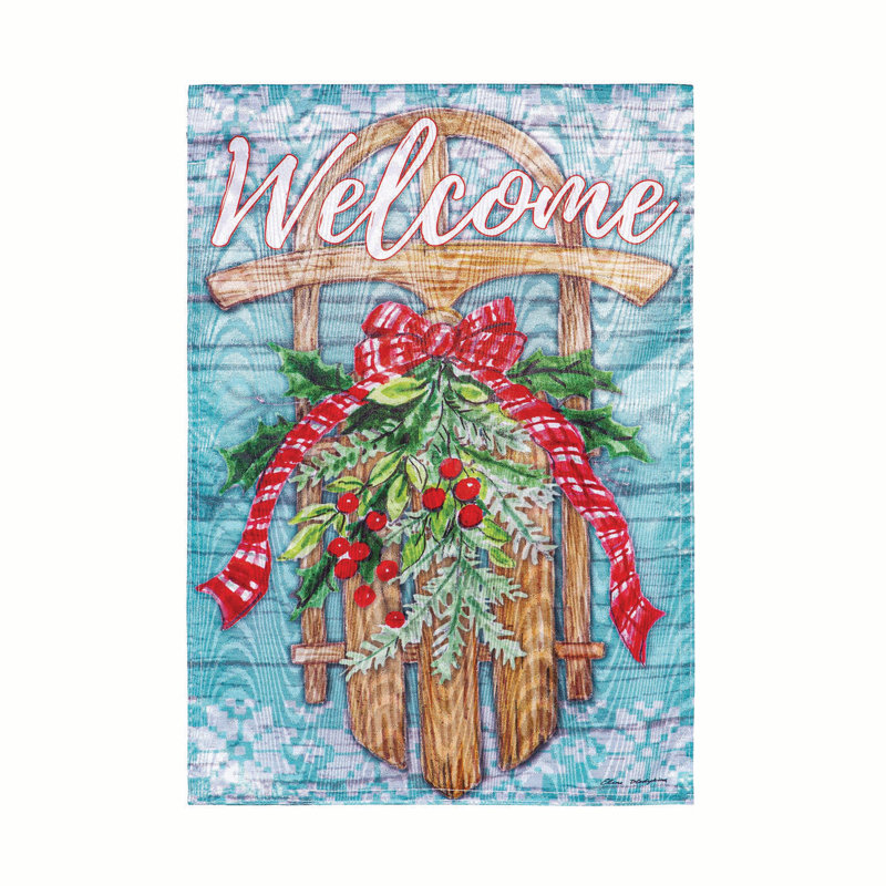 Drapeau de jardin Welcome