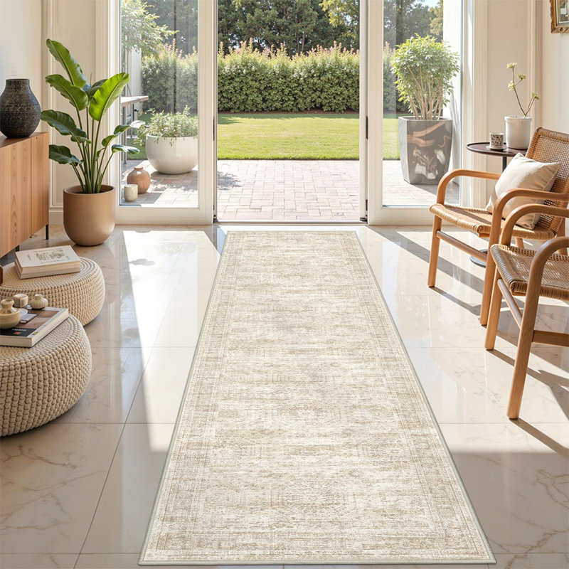 Rug Runners For Hallways Non Slip - 2X8 Runner Rug For Bedroom, Washable Runner