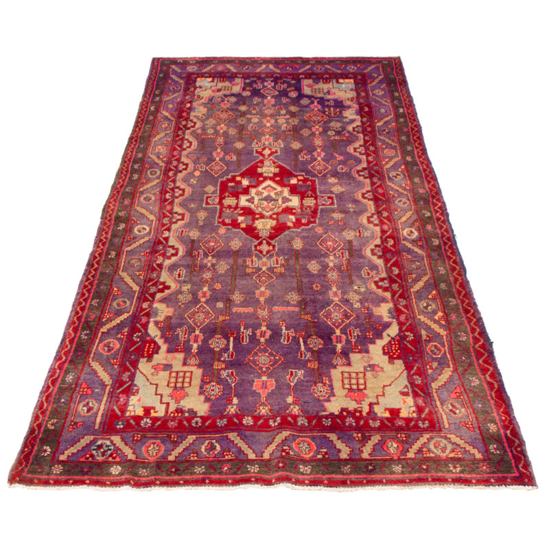 Tapis mauve rétro Melis 4 pi 11 po x 9 pi 10 po