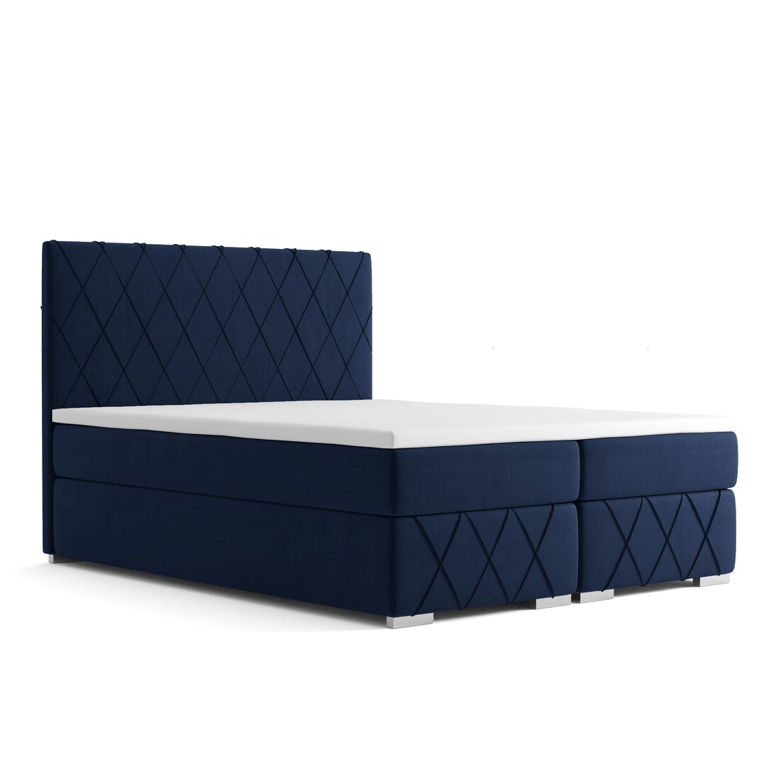 Boxspringbett Reanna mit Topper und Bettkasten