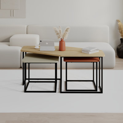 Bukurie Frame Nesting Coffee Table Set