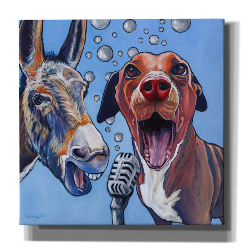 «Harmony» par Kathryn Wronski, art mural sur toile, H 12 po x l 12 po x P 0,75 po