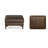 Essex Genuine Italian Leather Rectangular Ottoman-124827399