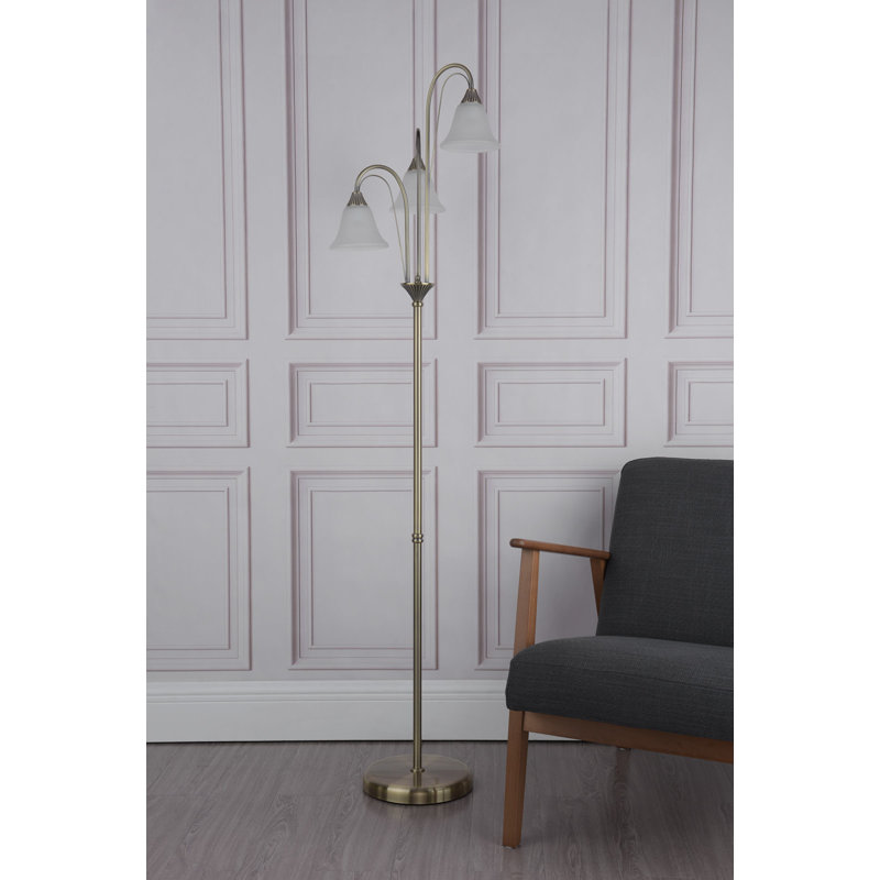 Amato 166cm Antique Brass Traditional Floor Lamp