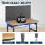 Établi ajustable noir 60 po avec panneau perforé et table de garage 2200lbs