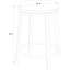 Ensemble de 2 tabourets pivotants avec structure en métal