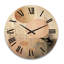 Horloge murale en bois massif Ambreanna-1247341236