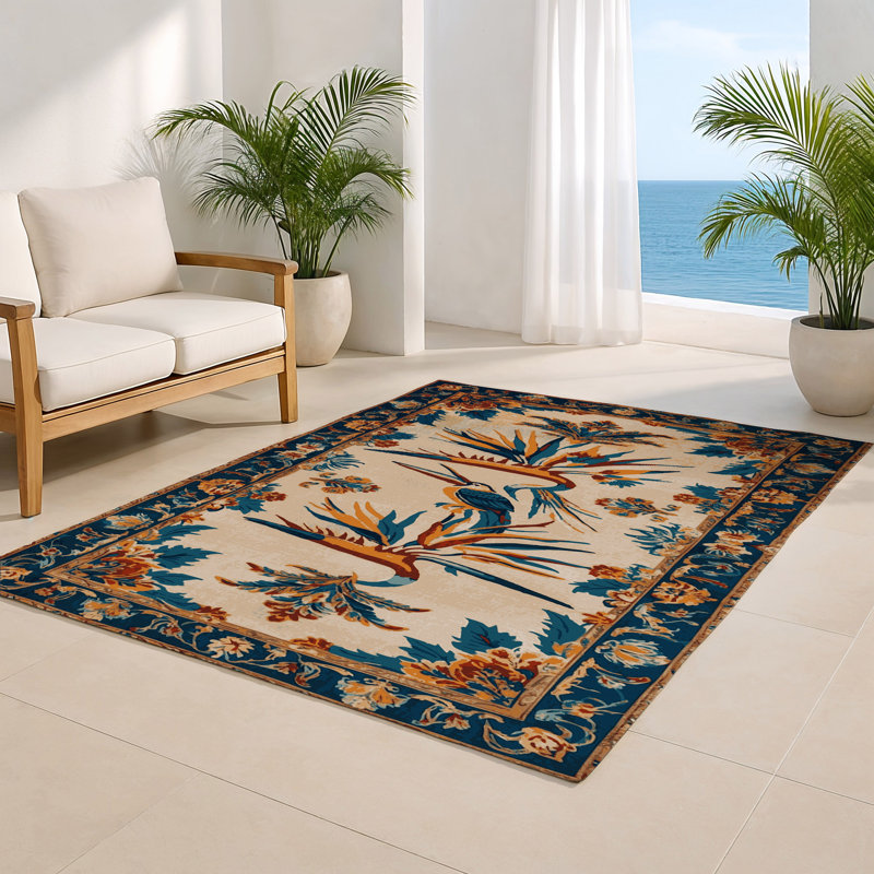 Tapis d'intérieur et d'extérieur brun français, Rectangulaire 2 pi x 3 pi