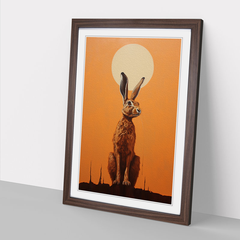 Hare Minimalism No.2 - Framed Print
