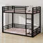 Structure de lit superposé en métal, lit superposé robuste pour enfants, adolescents, adultes, conception à bruit réduit,