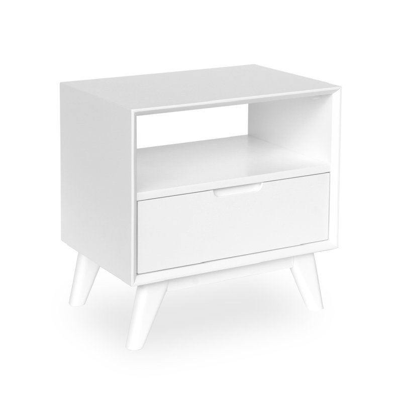 Table de chevet Newark, Blanc