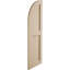 Timberthane deux panneaux plats égaux avec quarts de rideaux en faux arche (par paire)-64351038-64351060-64351041