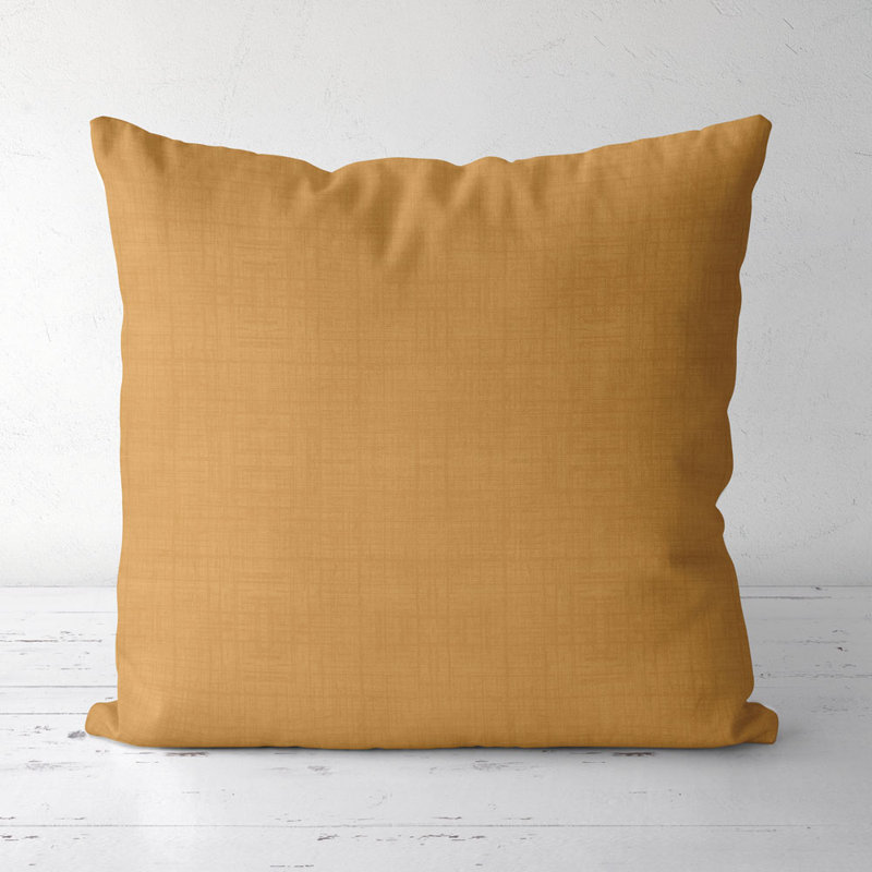 Housse de coussin carré et insert, Caramel écossais
