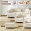 Velours Chesterfield canapé garniture cloutée capitonnée-452266462