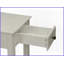 Table basse Bertie à finition blanche - 1 tiroir et amp; Tablette de rangement, facile à assembler Structure durable