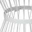 Table d'appoint en fer thermolaqué avec forme de sablier et conception de cage ouverte-27764952