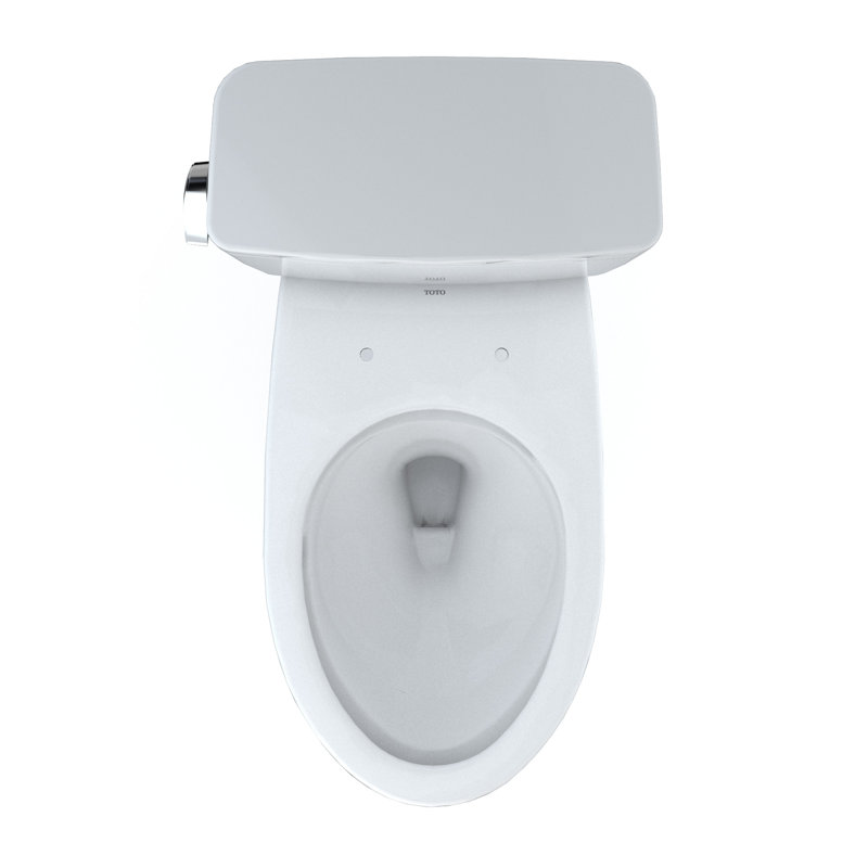 Drake® 1.6 GPF Elongated Two-Piece Toilet with Tornado Flush (Seat Not Included), Cotton, 12"