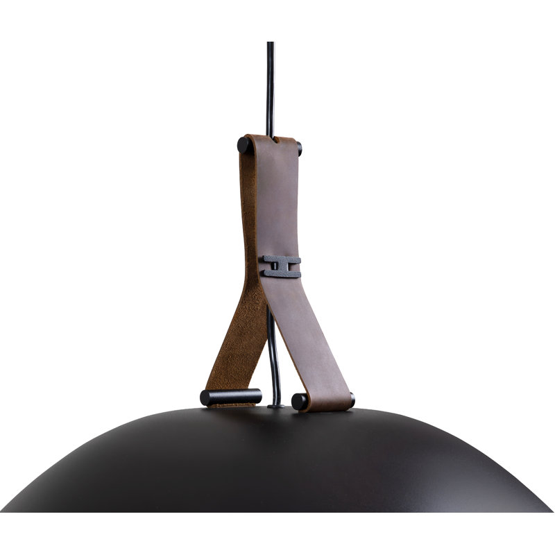 Volo 18" LED Pendant, Brown, Brushed Brass/White, 2700K