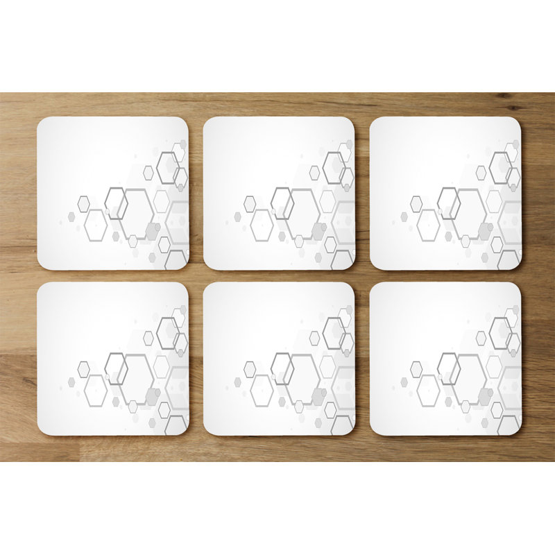 Square 6 Piece Coaster Set