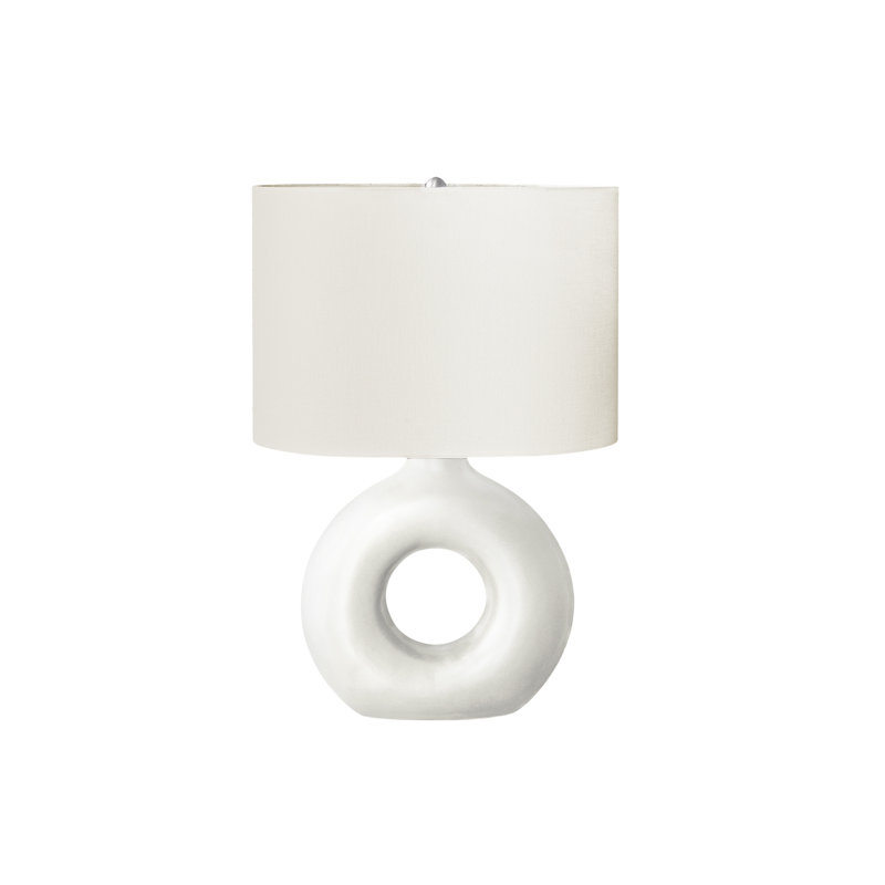 Lampe de table contemporaine et moderne, Blanc