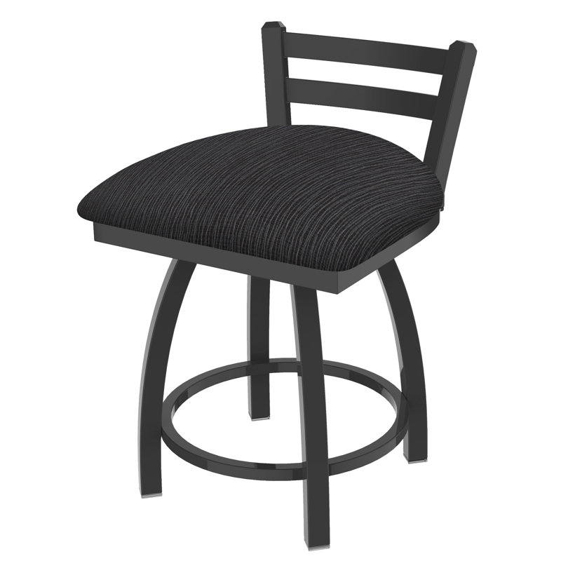 Tabouret de coiffeuse Jackie, Étain, Tissu-graphique perroquet