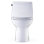 TOTO Ultramax One-Piece Round 1.28 GPF Universal Height Toilet with Right-Hand Trip Lever, CEFIONTECT and SS113 SoftClose Seat, Cotton White - MS603113CEFRG#01