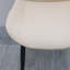 Chaises de salle à manger beige confortables, structure en métal, design moderne, parfait pour la maison ou le restaurant