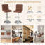Delvion Upholstered Adjustable Height Bar Stool