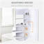 Miroir de salle de bain mural double HOMcom