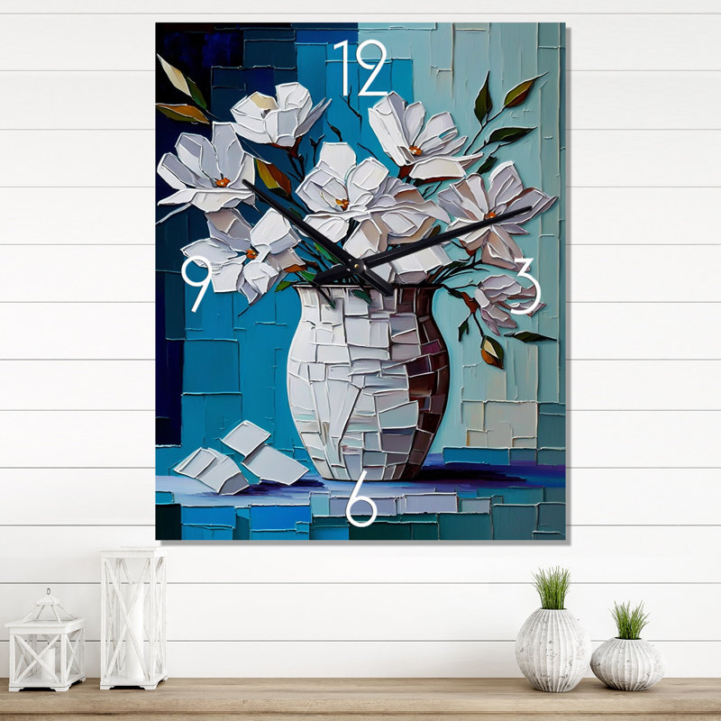 Jelaya - Horloges murales florales, Très petit