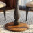 Black&Walnut Round Solid Wood Dining table