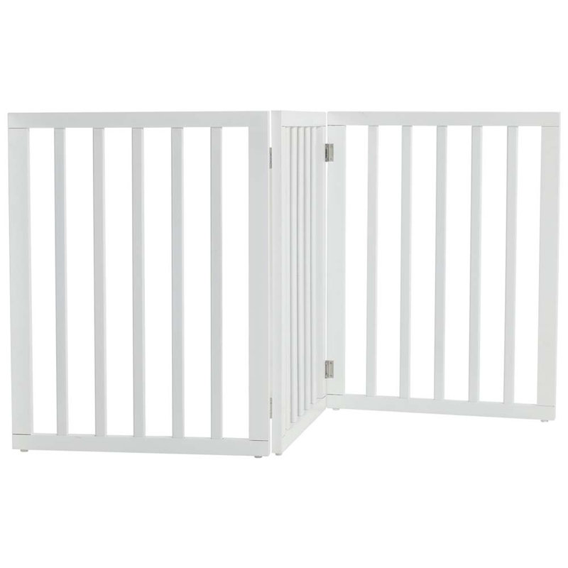 Liz Free Standing Pet Gate, White