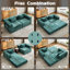 Convertible pliable foncé 2 places, compression sans os avec chenille pour ami, soirée cinéma, sans assemblage, salon de bureau-1501094620