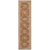 Prange Wool Oriental Area Rug in Rust/Ivory