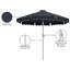 Parasols de patio en tissu avec passepoil Amalfi-460220233-460220238