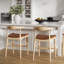 Tabouret de bar et de comptoir en cuir Ardo-44447976-44447977