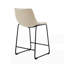 Tabouret de comptoir de style rétro en faux cuir industriel de 24 pouces