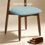 Chaise d'appoint rembourrée en bois massif (ensemble de 2)-132119805